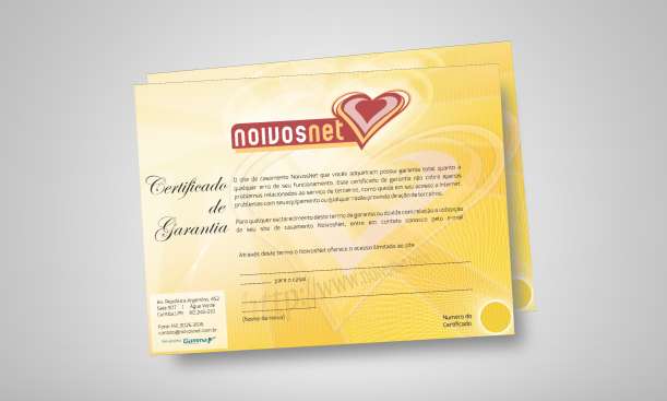 Institucionais - Certificado de Garantia NoivosNet